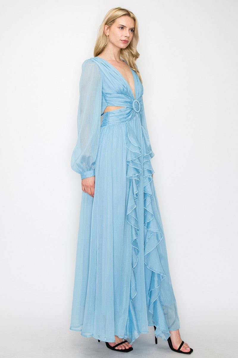 Vestido Long Ruffle
