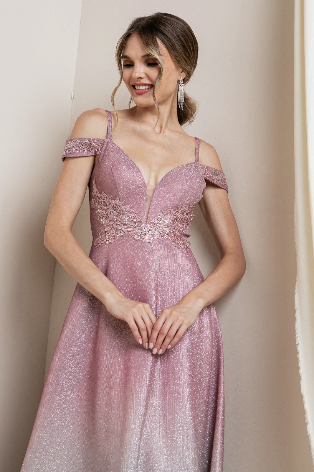 Vestido Foliage Royal