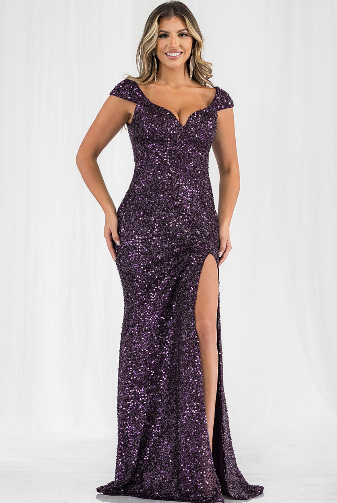 Vestido Foliage Royal