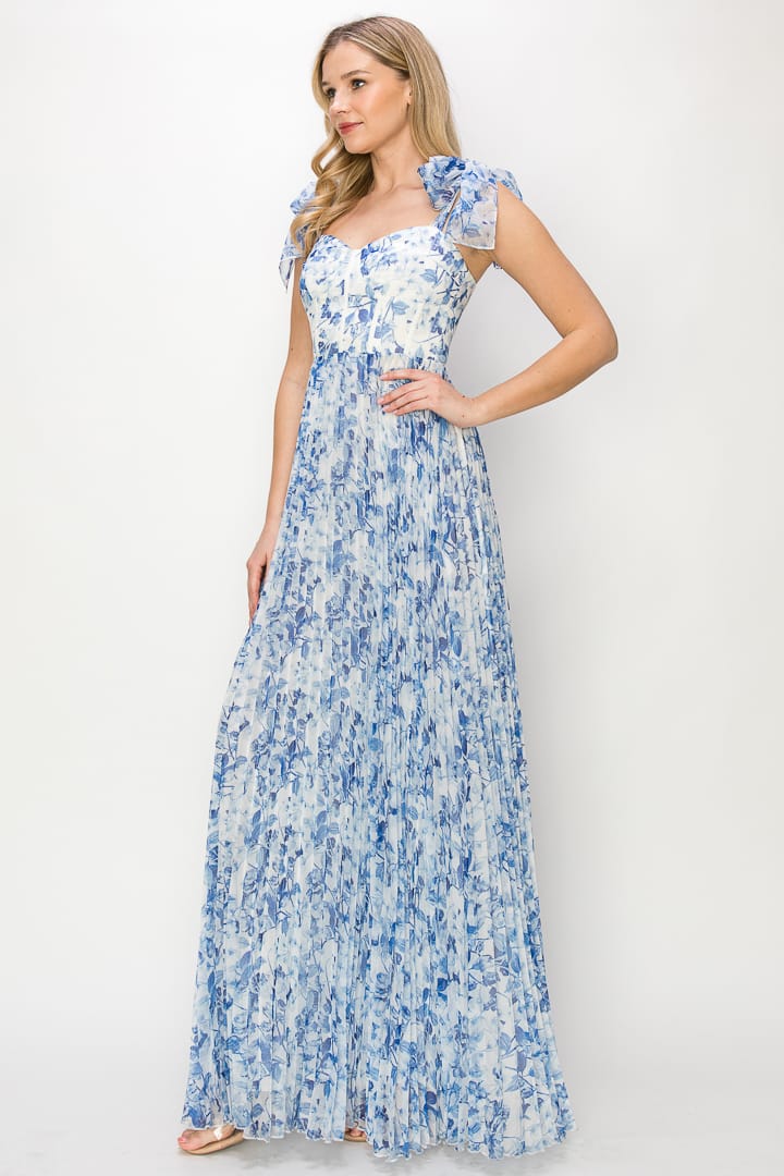 Vestido Blue Garden