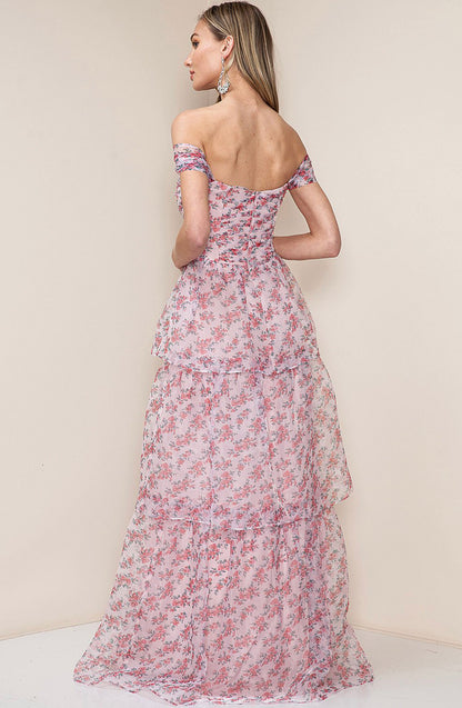 Vestido Floral Organza