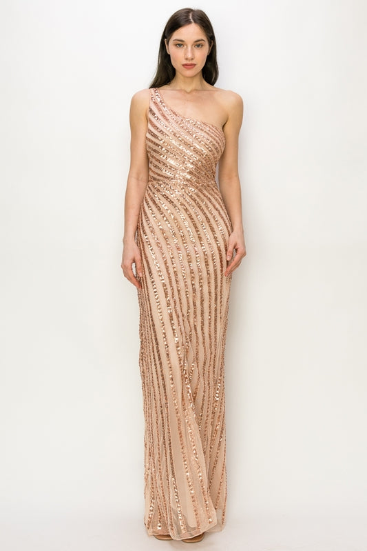 Vestido Rose Sequins